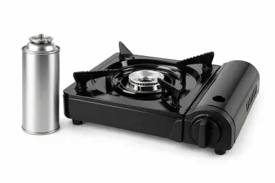 Butane stove + canisters (illustration)
