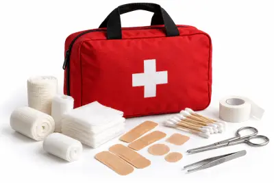 First aid kit (family size) (illustration)