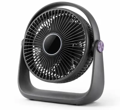 Rechargeable fan with power bank (illustration)