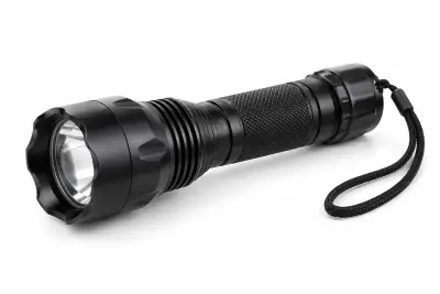Rechargeable LED flashlight (illustration)