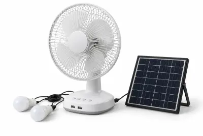 Solar fan with panel (illustration)